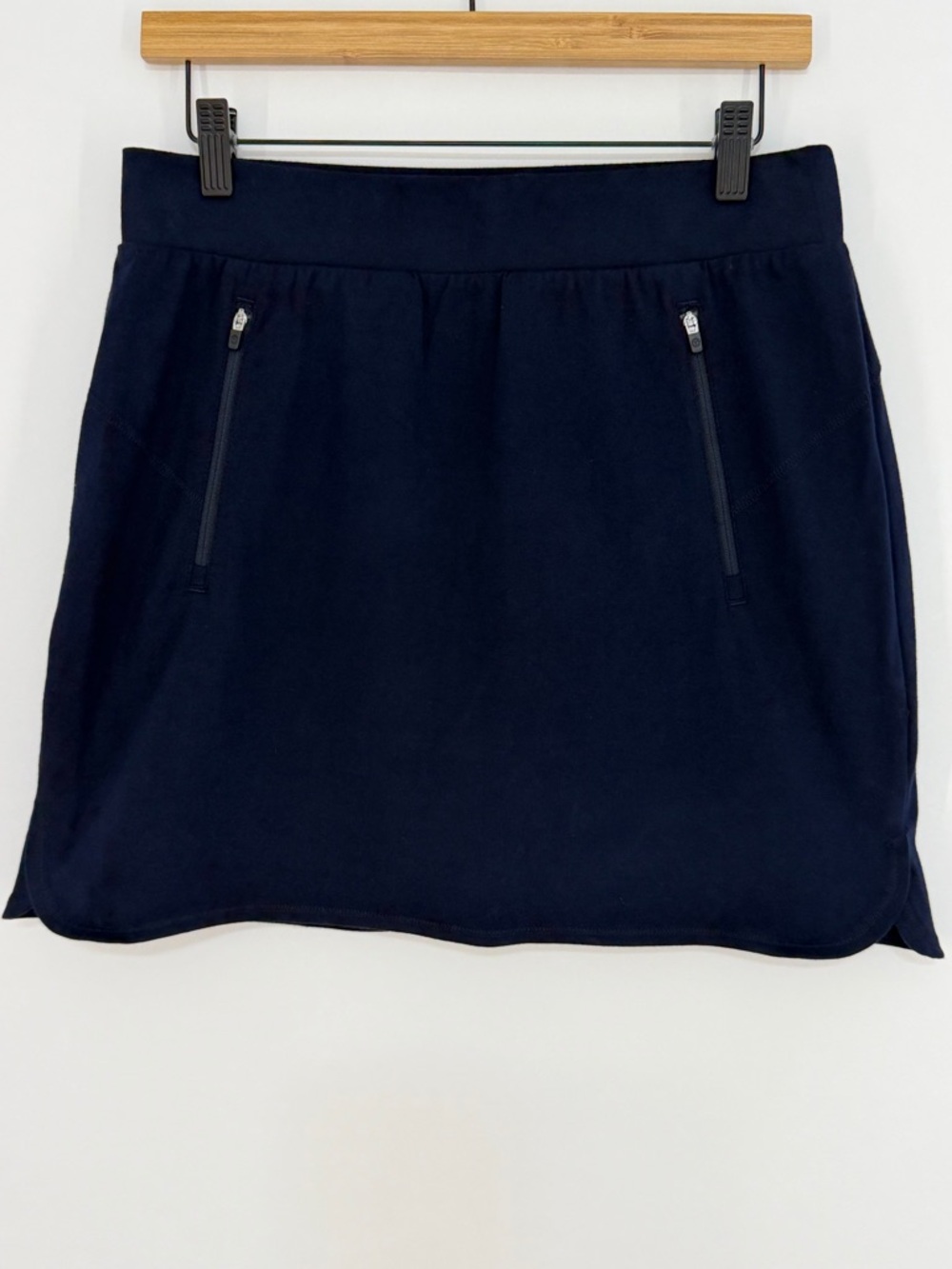 T by Talbots Women's Athletic Skort Navy Blue Size Medium Petite